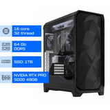 Робоча станція AI ALFA Pro 1299 / Intel Xeon w5-3525 / RAM 64GB / SSD 1TB / NVIDIA RTX PRO 5000 Blackwell 48GB  01299 фото