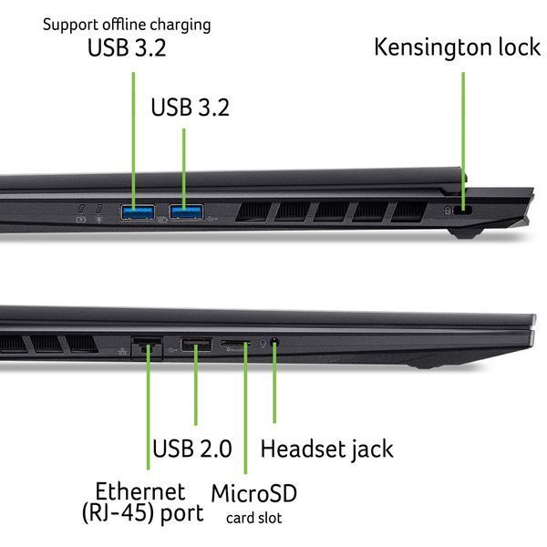 Ноутбук Acer Nitro 18 AI AN18-61-R127 (NH.QYBEU.003) Black 116346 фото