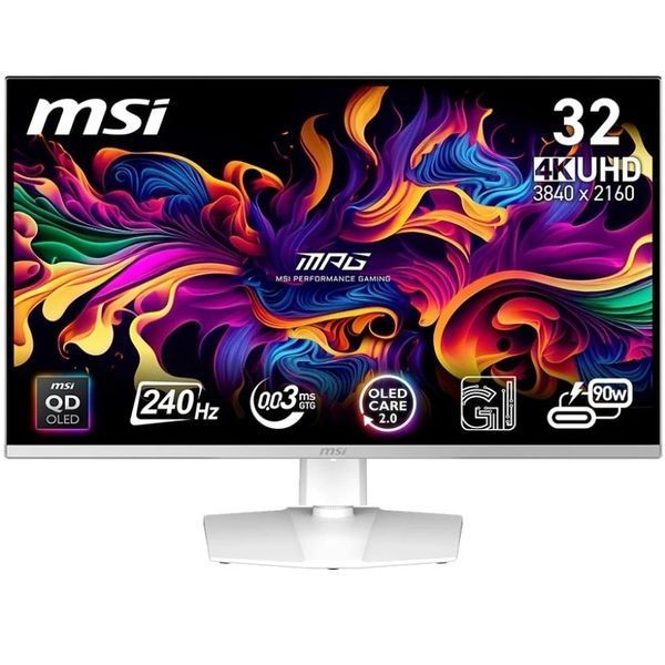 Монитор MSI 31.5" MPG 321URXW QD-OLED White 240Hz 101534 фото
