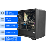 Робоча станція ALFA Server (16&ndash;48 камер) / Intel Core i7-14700KF / RAM 64GB / SSD 1 TB / SSD 2 TB / GeForce RTX 5060Ti 16GB 1008 фото
