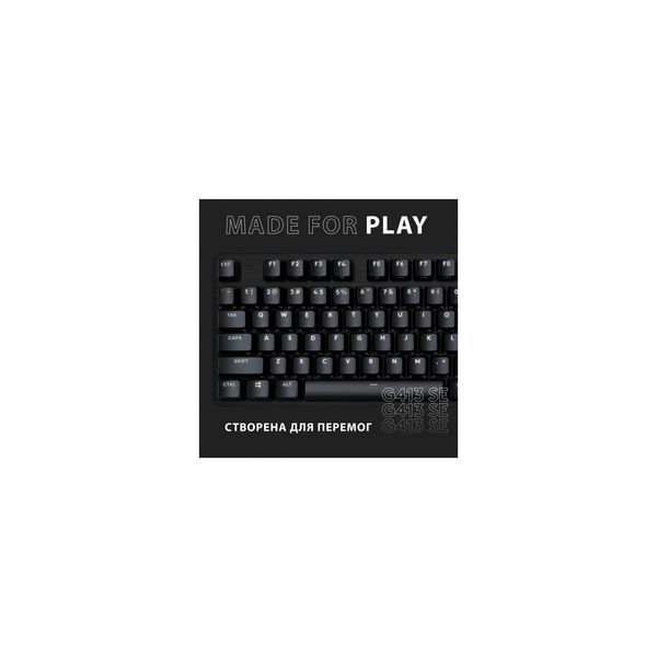 Клавиатура Logitech G413 SE Mechanical Tactile Switch USB UA Black (920-010437) 10038 фото