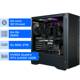 Робоча станція ALFA Server (48 - 64 камер) / Intel Core i9-14900KF / RAM 64GB / 2x SSD 2 TB /  NVIDIA RTX A4000 16GB 1009 фото