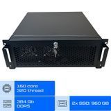 Сервер ALFA Rack 779 / AMD Epyc 9845 ES / RAM 384 GB / 2х SSD 960GB / int video 01184 фото