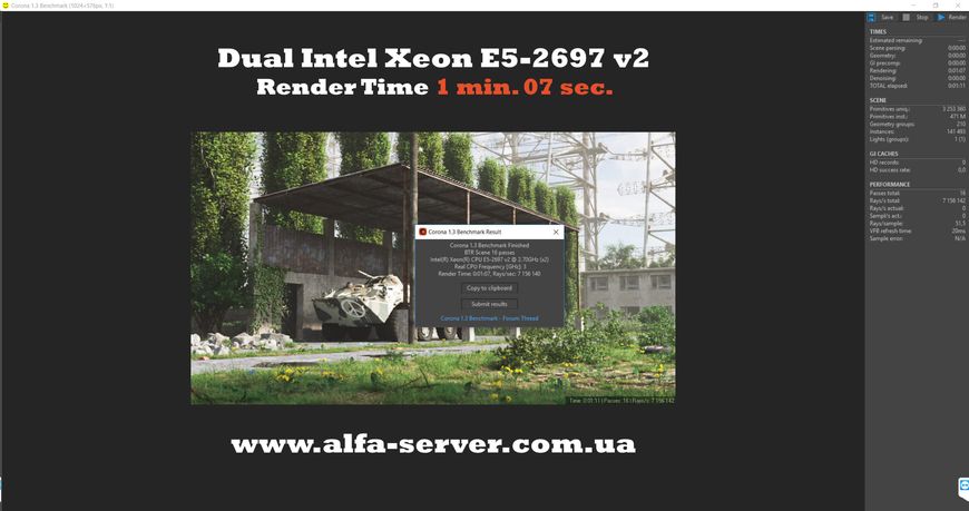 Двухпроцессорная рабочая станция Alfa Server #77, 2x Intel Xeon E5 2697v2, 24 ядра, 48 потоков, ОЗУ 32 GB, GeForce GTX 1660 6GB 0077 фото