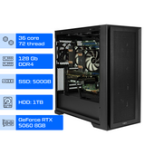 Двухпроцессорная рабочая станция ALFA Server 253 / 2x Intel Xeon E5-2697v4 / RAM 128GB / SSD 500GB / GeForce RTX 5060 8GB 0253 фото