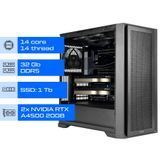 Робоча станція AI / ALFA Server Pro 1401 / Intel Core Ultra 5 245KF / RAM 32GB / SSD 1TB / 2х NVIDIA Quadro RTX A4500 20GB 01401 фото