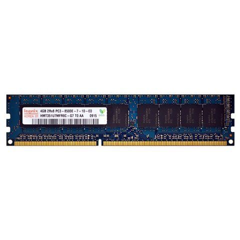 Серверна оперативна пам'ять SK Hynix 4Gb DDR3-1066 PC3-8500E UDIMM ECC Unbuffered (HMT351U7MFR8C-G7) 300241 фото