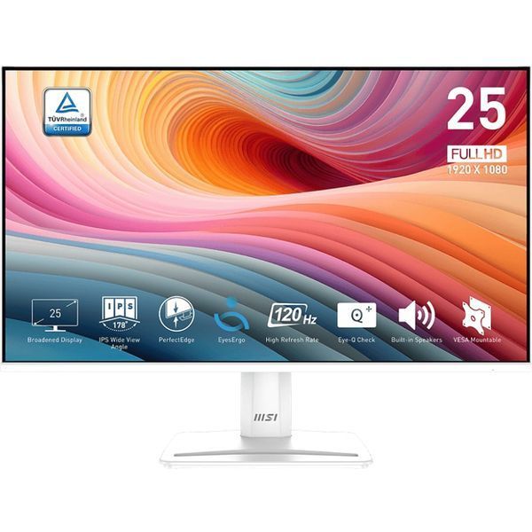 Монітор MSI 24.5" Pro MP251W E2 IPS White 120Hz 101527 фото