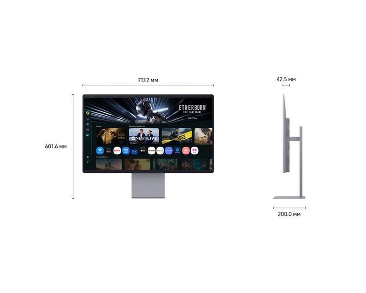 Монитор Samsung 32" Smart M9 (LS32FM902SZXUA) QD-OLED Black 165Hz 101126 фото