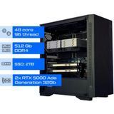Сервер GPU Dual ALFA Tower 1094 / 2х Intel Platinum 8260 / RAM 512GB / SSD 2TB / 2x NVIDIA RTX 5000 Ada Generation 32Gb 01092 фото