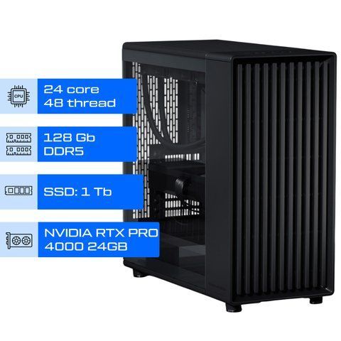 Робоча станція AI / ALFA Server Pro 1402 / AMD Ryzen Threadripper PRO 9960WX / RAM 128GB / SSD 1TB / Nvidia RTX PRO 4000 Blackwell 24GB 01402 фото