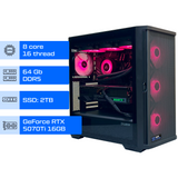 Компʼютер ALFA Gaming Pro 127 / AMD Ryzen 7 9800X3D / RAM 64GB / SSD 2TB / GeForce RTX 5070Ti 16GB 20127 фото