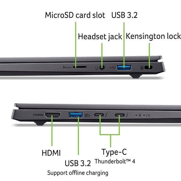 Ноутбук Acer Swift X 14 SFX14-73G-761L (NX.J83EU.003) Gray 114720 фото
