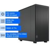 Робоча станція AI / ALFA Server Pro 1386 / AMD Ryzen Threadripper PRO 9965WX / RAM 256GB / SSD 2TB / 3х Nvidia RTX PRO 4000 Blackwell 24GB  01386 фото