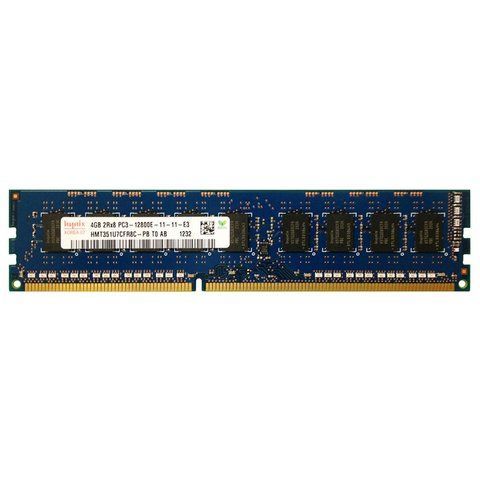 Серверна оперативна пам'ять SK Hynix 4Gb DDR3-1600 PC3-12800E UDIMM ECC Unbuffered (HMT351U7CFR8C-PB) 300244 фото