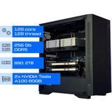 Сервер GPU Dual ALFA Tower 1098 / 2х Intel Xeon 6710E / RAM 256GB / SSD 2TB / 2x NVIDIA Tesla A100 80GB 01096 фото