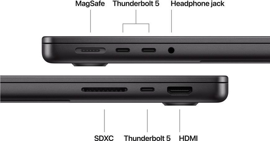 Ноутбук Apple MacBook Pro 14" M5 Max 36/2TB 2026 (MGDU4UA/A) Space Black 119709 фото