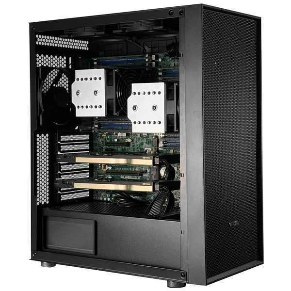 Сервер GPU Dual ALFA Tower 1090 / 2х Intel Platinum 8260 / RAM 512GB / SSD 2TB / 2x NVIDIA RTX A4000 Ada Generation 20Gb 01088 фото