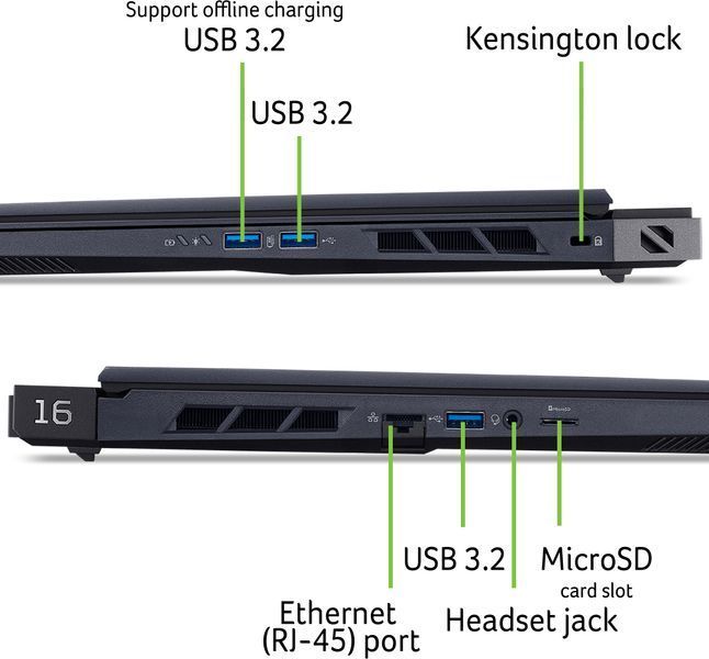 Ноутбук Acer Predator Helios 16 PH16-73-97CY (NH.QW0EU.002) Black 119494 фото