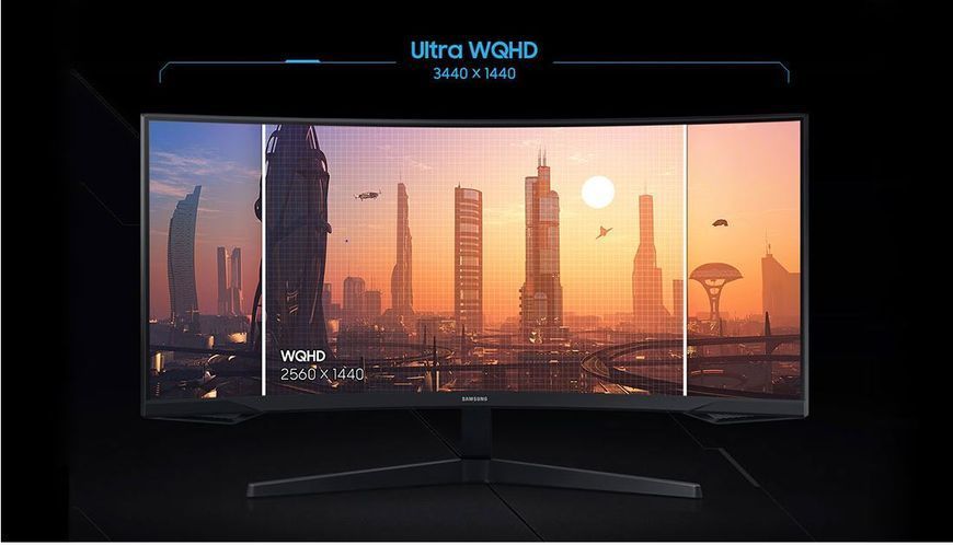 Монитор Samsung 34" Odyssey G5 (LC34G55TWWIXUA) VA Black Curved 165Hz 101608 фото