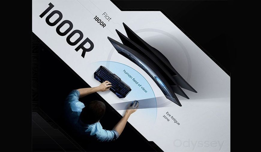 Монитор Samsung 34" Odyssey G5 (LC34G55TWWIXUA) VA Black Curved 165Hz 101608 фото