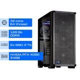 Рабочая станция ALFA Pro 454 / AMD Ryzen Threadripper PRO 7975WX / RAM 128GB / 2х SSD 2TB / GeForce RTX 4090 24GB 0454 фото