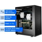 Сервер GPU Dual ALFA Tower 1246 / 2х Intel Xeon 6527P / RAM 256GB / SSD 4TB / NVIDIA RTX PRO 6000 Blackwell 96Gb 01343 фото