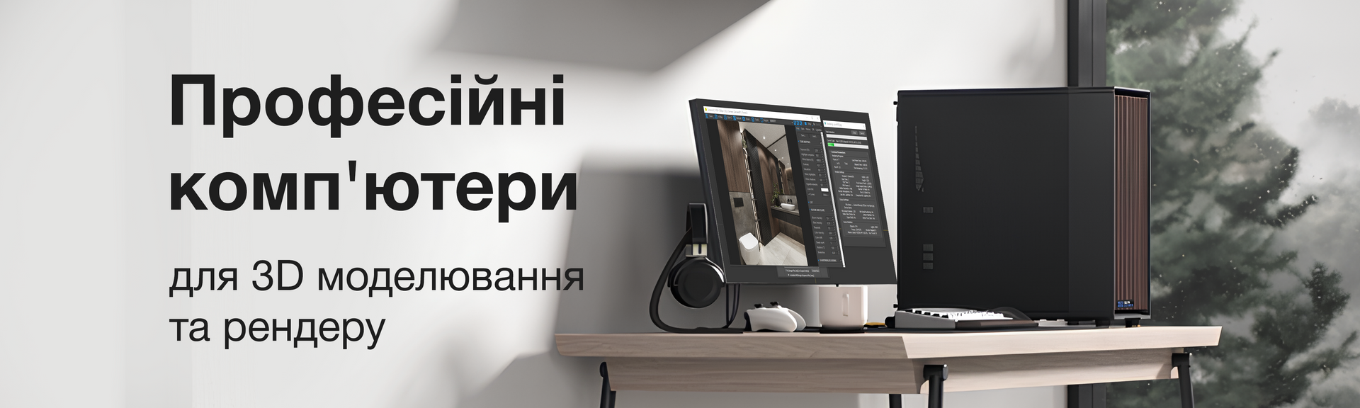 Робочі станції для 3D моделювання, ренедру та відеомонтажу