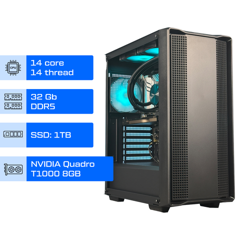 Рабочая станция ALFA Pro 319 / Intel Core Ultra 5 245KF / RAM 32GB / SSD 1 TB / NVIDIA Quadro T1000 8GB 0319 фото