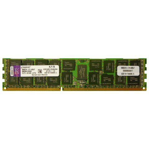 Серверна оперативна пам'ять Kingston 16Gb DDR3-1600 PC3-12800R RDIMM ECC Registered (KVR16R11D4K4/64) 300029 фото