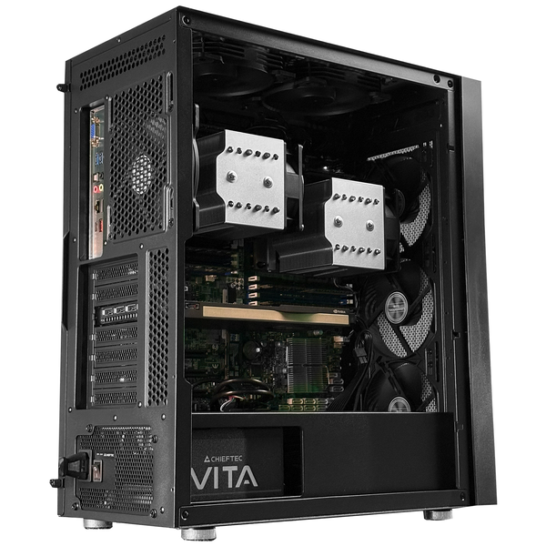 Сервер GPU Dual ALFA Tower 1246 / 2х Intel Xeon 6527P / RAM 256GB / SSD 4TB / NVIDIA RTX PRO 6000 Blackwell 96Gb 01343 фото