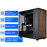 Рабочая станция ALFA Pro 427 / AMD Ryzen Threadripper 3990X / RAM 256GB / 2х SSD 2TB / NVIDIA Quadro RTX A6000 48Gb 0427 фото