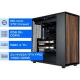 Рабочая станция AI ALFA Pro 1265 / Intel Xeon 698X / RAM 256GB / SSD 4TB / 2х Nvidia RTX PRO 4500 Blackwell 32GB 01362 фото