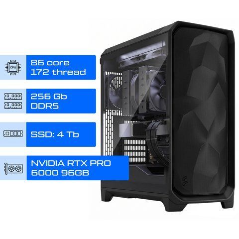 Робоча станція AI ALFA Pro 1266 / Intel Xeon 698X / RAM 256GB / SSD 4TB / NVIDIA RTX PRO 6000 Blackwell 96GB  01363 фото