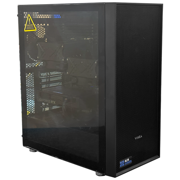 Двопроцесорна робоча станція ALFA Server 219 / 2x Intel Xeon E5-2699v4 / RAM 256GB / SSD 1TB / SSD 2TB / GeForce RTX 5070 12GB 0219 фото