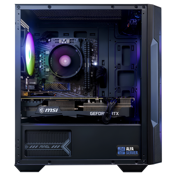Компьютер ALFA Gaming 43 / Intel Core i3-13100F / RAM 16GB / SSD 480GB / Radeon RX 7600 8GB 20043 фото