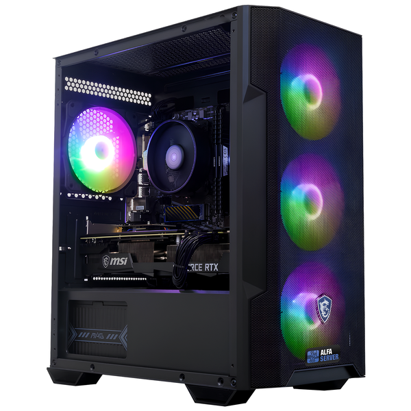 Компьютер ALFA Gaming 43 / Intel Core i3-13100F / RAM 16GB / SSD 480GB / Radeon RX 7600 8GB 20043 фото