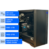 Робоча станція ALFA 322 / Intel Core Ultra 7 265KF / RAM 128GB / SSD 1 TB / HDD 2 TB / GeForce RTX 4090 24GB 0322 фото
