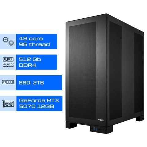 Двопроцесорна робоча станція ALFA Server 793 / 2x Intel Xeon 6527P QS / RAM 512GB / SSD 2TB / GeForce RTX 5070 12GB 0793 фото
