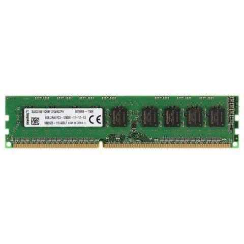 Серверна оперативна пам'ять Kingston 8Gb DDR3-1600 PC3-12800E UDIMM ECC Unbuffered (SL8D316E11D8KF) 300051 фото