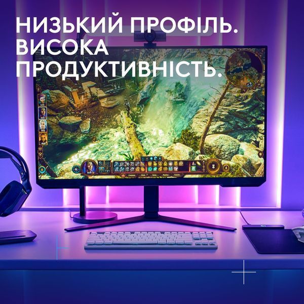 Клавиатура Logitech G515 TKL Lightspeed Tactile Bluetooth UA White (920-012539) 110060 фото