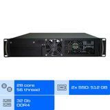 Сервер Dual ALFA Rack 2U 1105 / 2х Intel Xeon E5-2660v4 / RAM 32GB / 2x SSD 512GB / int video  01202 фото