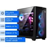 Робоча станція ALFA Pro 567 / AMD Ryzen Threadripper PRO 5995WX / RAM 256GB / 2x SSD 2TB / 2x GeForce RTX 5090 32GB 0567 фото