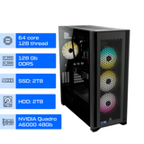 Робоча станція ALFA Pro 434 / AMD Ryzen Threadripper 7980X / RAM 128GB / SSD 2TB / HDD 2TB / NVIDIA Quadro А6000 48Gb 0434 фото