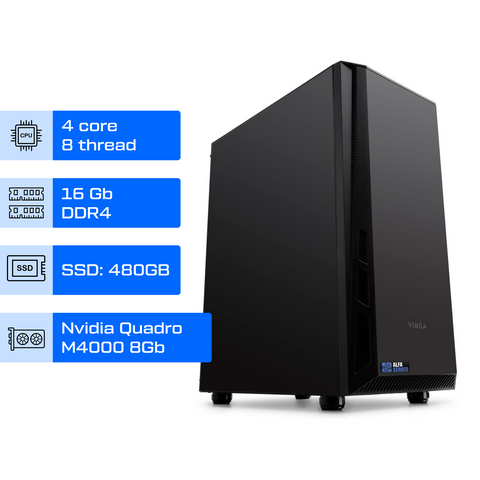 Робоча станція ALFA 102 / Intel Xeon E5-1620v3 / RAM 16GB / SSD 480GB / NVIDIA Quadro M4000 8GB 0102 фото