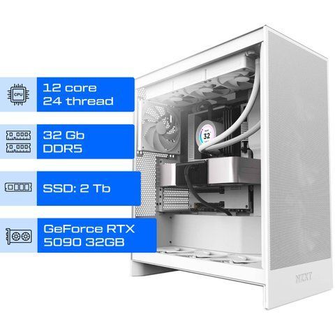Рабочая станция ALFA 508 / AMD Ryzen 9 9900X / RAM 32GB / SSD 2TB / GeForce RTX 5090 32GB 0508 фото