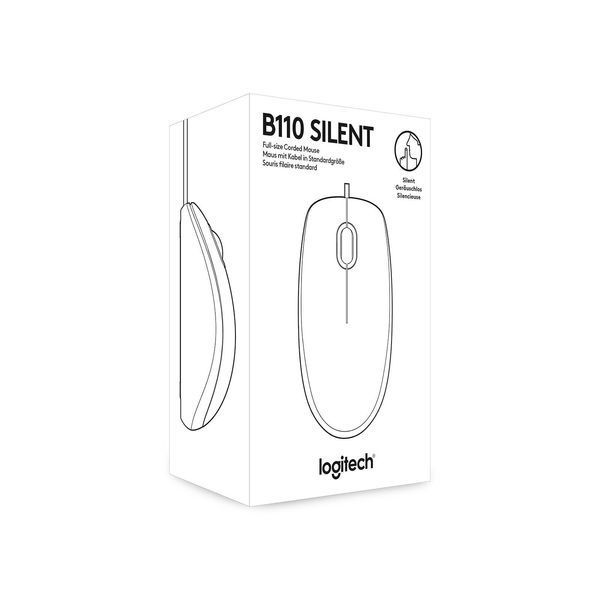 Мишка Logitech B110 Silent Black (910-005508) 110045 фото