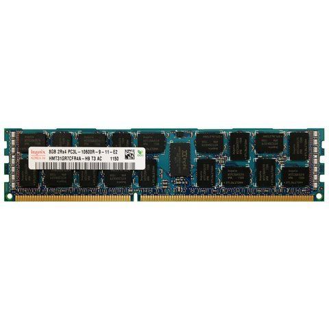 Серверна оперативна пам'ять SK Hynix 8Gb DDR3-1333 PC3L-10600R RDIMM ECC Registered (HMT31GR7CFR4A-H9) 300263 фото