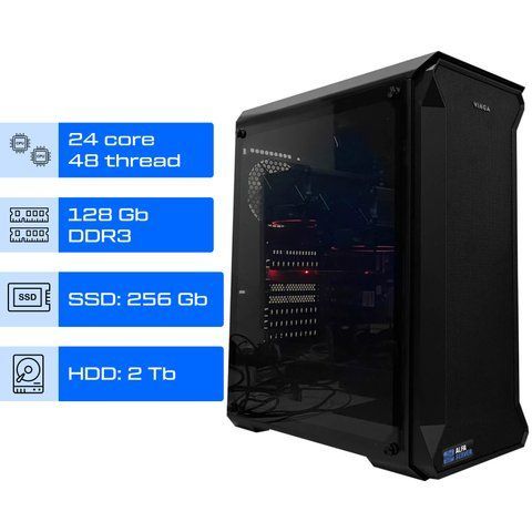 Сервер Dual ALFA Server Tower 1370 / 10-20 пользователей / 2х Intel Xeon E5-2697v2 / RAM 128GB / SSD 256GB / HDD 2TB / int video 01472 фото
