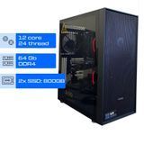 Сервер Dual ALFA  Tower 346 / 20-40 кopиcтувaчів / 2х Intel Xeon E5-2643v3 / RAM 64GB / 2x SSD 800GB / int video 01118 фото